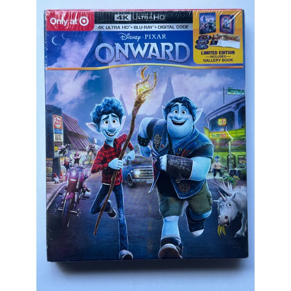 Disney Pixar Onward (4k + Bluray + Digital) New / Sealed Target Exclusive